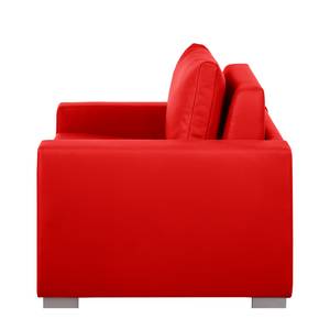 Fauteuil convertible Latina IV Imitation cuir - Rouge