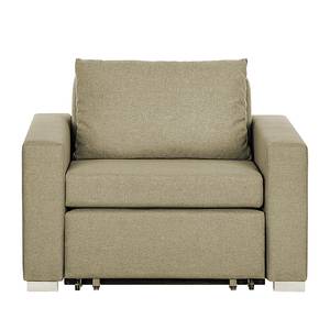 Fauteuil convertible LATINA basic Textile - Tissu Doran : Beige - Largeur : 110 cm