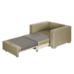 Fauteuil convertible LATINA basic Textile - Tissu Doran : Beige - Largeur : 110 cm