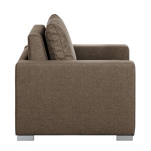 Fauteuil convertible LATINA basic Textile - Tissu Doran : Marron - Largeur : 110 cm