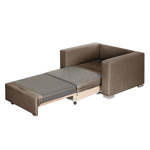 Fauteuil convertible LATINA basic Textile - Tissu Doran : Marron