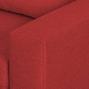 Fauteuil convertible LATINA basic Textile - Tissu Doran : Rouge - Largeur : 110 cm
