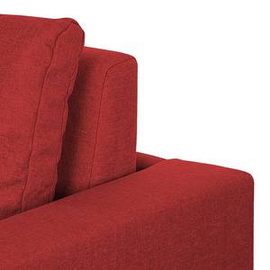 Fauteuil convertible LATINA basic Textile - Tissu Doran : Rouge - Largeur : 110 cm