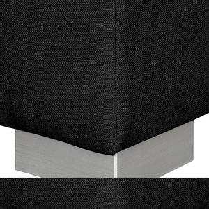 Slaapfauteuil LATINA Basic geweven stof - Stof Doran: Zwart - Breedte: 110 cm