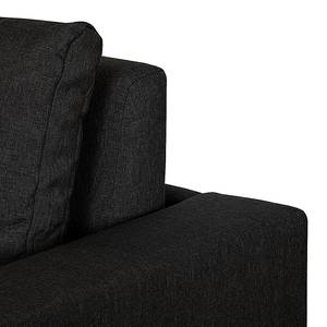 Fauteuil convertible LATINA basic Textile - Tissu Doran : Noir - Largeur : 110 cm