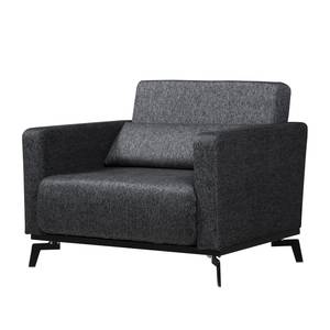 Fauteuil convertible Maven Tissu Tissu Parsa : Gris-Noir