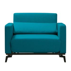 Slaapfauteuil Maven geweven stof Stof Zahira: Turquoise