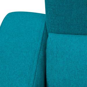 Slaapfauteuil Maven geweven stof Stof Zahira: Turquoise