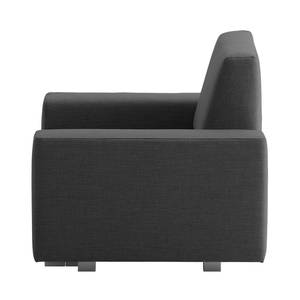 Fauteuil convertible Plaza Tissu - Anthracite - Sans fonction