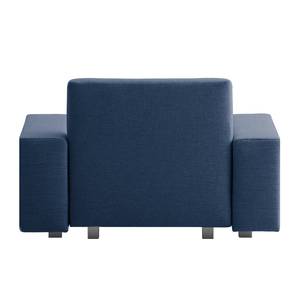 Slaapfauteuil Plaza geweven stof - Blauw - Geen functie