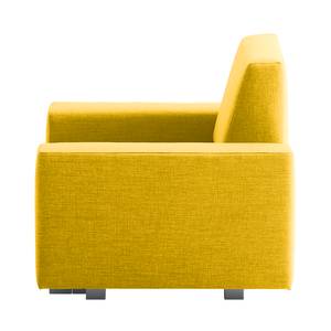 Fauteuil convertible Plaza Tissu - Jaune - Sans fonction