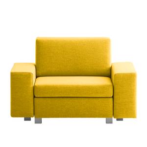 Fauteuil convertible Plaza Tissu - Jaune - Sans fonction