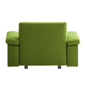 Fauteuil convertible Plaza Tissu - Vert - Accoudoir réglable