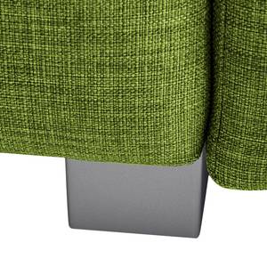 Fauteuil convertible Plaza Tissu - Vert - Accoudoir réglable