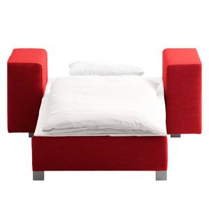 Fauteuil convertible Plaza Tissu - Rouge - Sans fonction