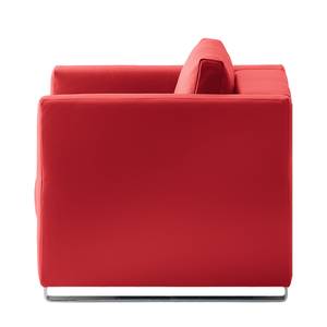 Fauteuil convertible Randa Cuir véritable - Rouge