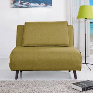 Fauteuil convertible Rovigo Tissu - Citron vert