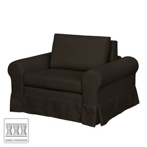 Slaapfauteuil Latina XIII geweven stof - Koffiebruin