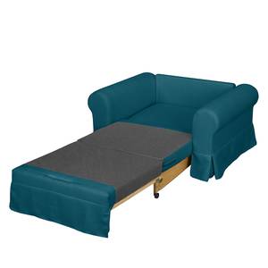 Fauteuil convertible Latina XIII Tissu - Bleu pétrole