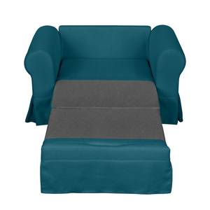 Fauteuil convertible Latina XIII Tissu - Bleu pétrole