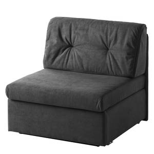 Slaapfauteuil Arctic II microvezel - Donkergrijs