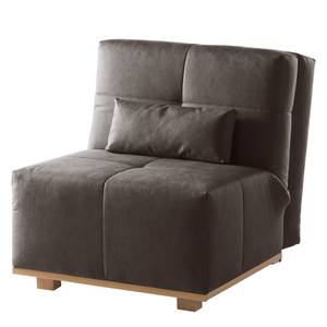 Fauteuil convertible Simla I Microfibre - Gris lava