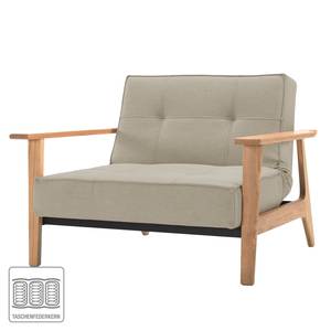 Fauteuil Splitback Frej geweven stof Stof Coastal: Sandstone