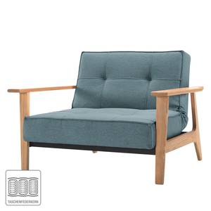 Fauteuil Splitback Frej geweven stof Stof Mixed Dance: Light Blue