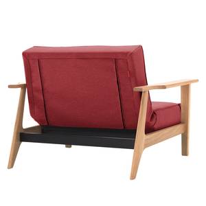 Fauteuil Splitback Frej geweven stof Stof Twist: Rust Red