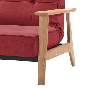 Fauteuil Splitback Frej geweven stof Stof Twist: Rust Red