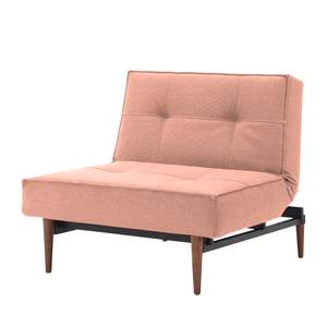 Fauteuil Splitback Styletto I geweven st geweven stof - Stof Soft: Coral