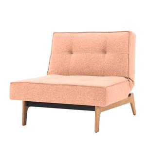 Fauteuil Splitback Eik Tissu - Abricot pastel