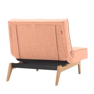 Fauteuil Splitback Eik geweven stof - roze