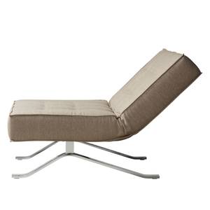 Slaapfauteuil Wave One geweven stof Stof Zahira: Beige-Grijs