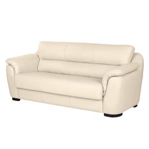 Canapé convertible Alzira Cuir véritable beige