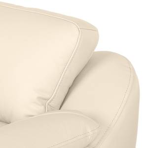 Canapé convertible Alzira Cuir véritable beige