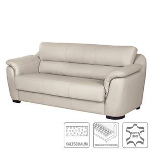 Schlafsofa Alzira Echtleder Taupe