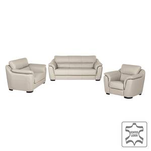 Schlafsofa Alzira Echtleder Taupe