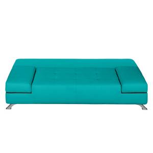 Schlafsofa Angie Webstoff Petrol / Schwarz