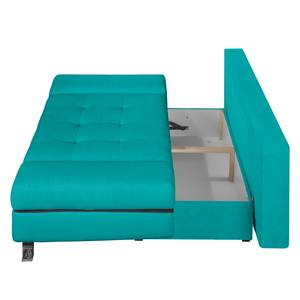 Schlafsofa Angie Webstoff Petrol / Schwarz