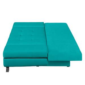 Schlafsofa Angie Webstoff Petrol / Schwarz