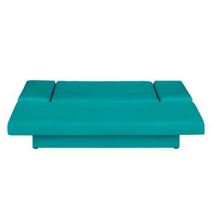 Schlafsofa Angie Webstoff Petrol / Schwarz