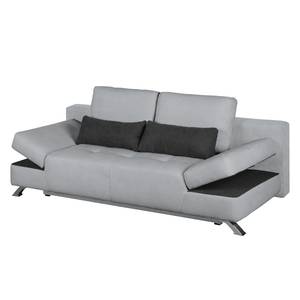 Schlafsofa Angie Webstoff Platin / Schwarz