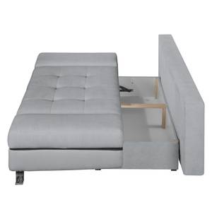 Schlafsofa Angie Webstoff Platin / Schwarz