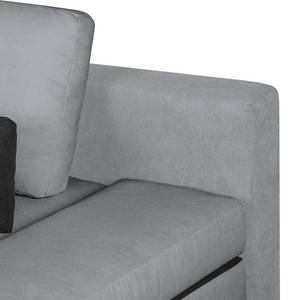 Schlafsofa Angie Webstoff Platin / Schwarz