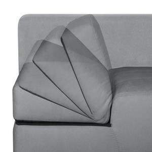 Schlafsofa Angie Webstoff Platin / Schwarz