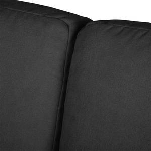 Schlafsofa Angie Webstoff Schwarz / Platin