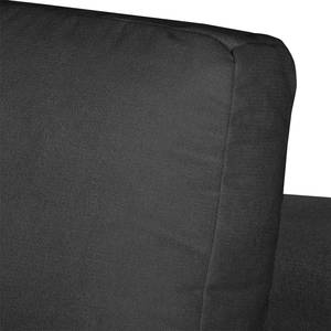 Schlafsofa Angie Webstoff Schwarz / Platin