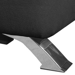 Schlafsofa Angie Webstoff Schwarz / Platin