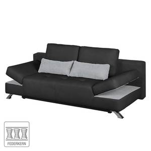 Schlafsofa Angie Webstoff Schwarz / Platin